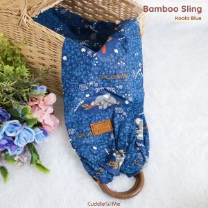Cuddleme Bamboo Ring Sling | Usia 0 - 20 kg | Gendongan Bayi Samping Kain Jarik Panjang Praktis Motif Polos Mshape M Shape SSC Newborn Model Terbaru 2023