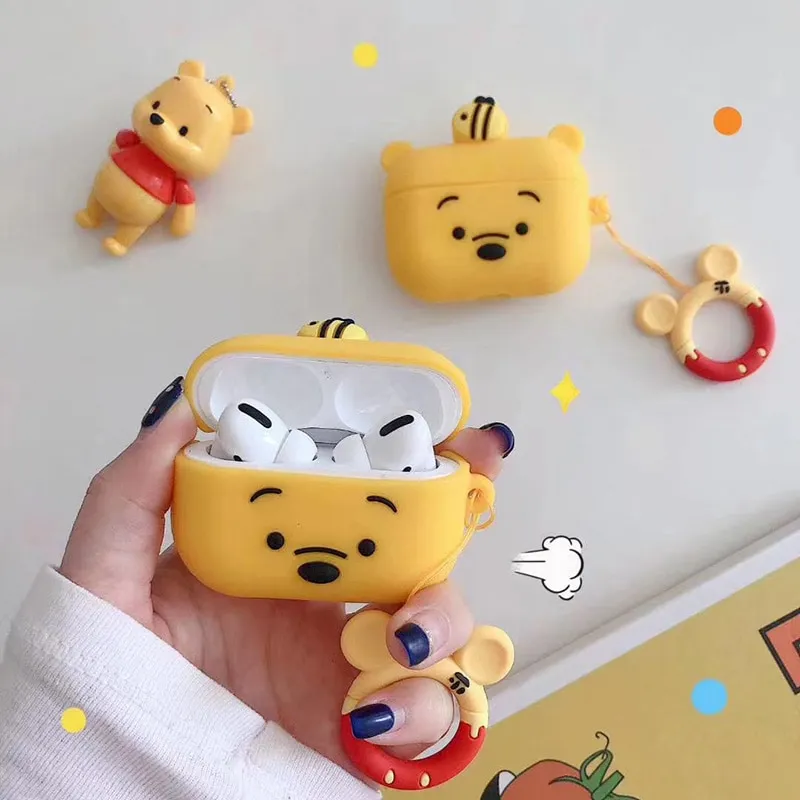 Winnie The Pooh Case For Apple Airpods Case Wireless Bluetooth