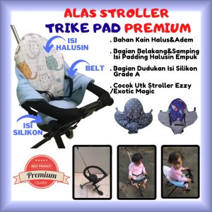 Alas Stroller Micro Portable Trike Pad Sepeda Anak Segitiga Roda 3 / 5 Stroler Ezzy Exotic Magic