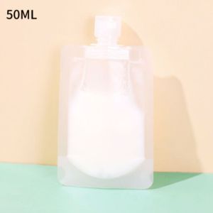 ถุงแยกของเหลวแบบพกพา ถุงครีม 30ML ซองแชมพู 50ML.100ML ฝาเกลียว ซองใสสำหรับซองครีม ของเหลว