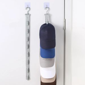 CBHH พร้อมตะขอ ชั้นวางหมวกในตู้เสื้อผ้า ประหยัดพื้นที่ ใช้งานได้หลากหลาย คลิปเก็บหมวก แบบพกพา พร้อมคลิป 8 ชิ้น ที่แขวนหมวก ตู้เสื้อผ้า