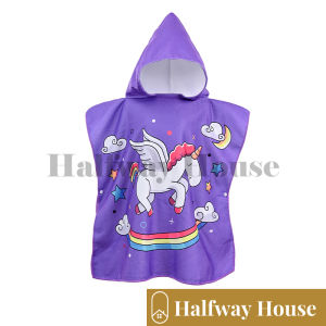 Unicorn collection ผ้าเช็ดลายยูนิคอร์น ผ้าเช็ดตัวเด็ก ผ้าเช็ดตัวคลุมว่ายน้ำ ผ้าคลุมอาบน้ำเด็ก ผ้าเช็ดตัวเด็ก  120x60