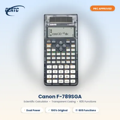 Authentic Canon F-789SGA Calculator Transparent Casing (LIMITED STOCK) - GERTC