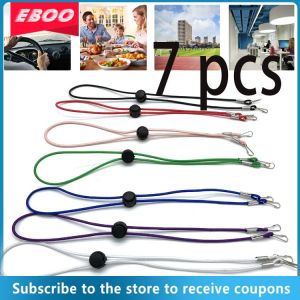 Eboo 7 Pcs 60cm Masks Hanging Rope Facemask Lanyard Glasses Chain Masque Extension Ear Holder Strap For Kids Adult