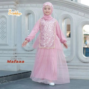 Mafaza Kids Dress / Gamis Anak Perempuan Bahan Shakila Mix Tile Dot Aplikasi Mewah / Dress Anak 7-12 Tahun / Dress Lebaran Anak Terlaris / Busana Muslim Anak Perempuan / Gamis Anak Perempuan 2025 / Gaun Pesta Anak