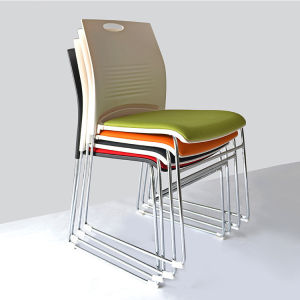 Armless Meeting Room Chairs Plastic Stackable Conference Chair