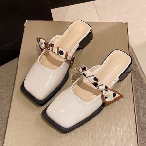 [Free Shipping] Baotou Half-Slipper WomenS Fashion Shoes For Outdoor Wear Summer New Style Mules Half-Slipper Sandals