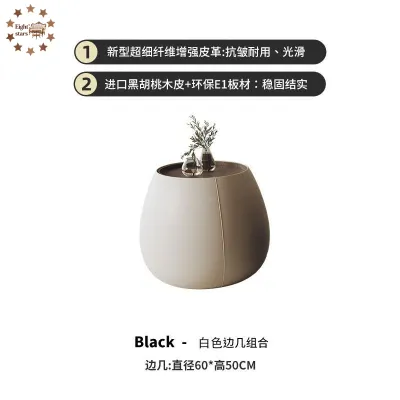 Creative minimalist storage circular coffee table home living room small apartment coffee table