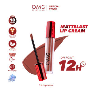OMG OH MY GLAM Matte Kiss Lip Cream 15 Espresso 3.5 g - Lipstick Matte