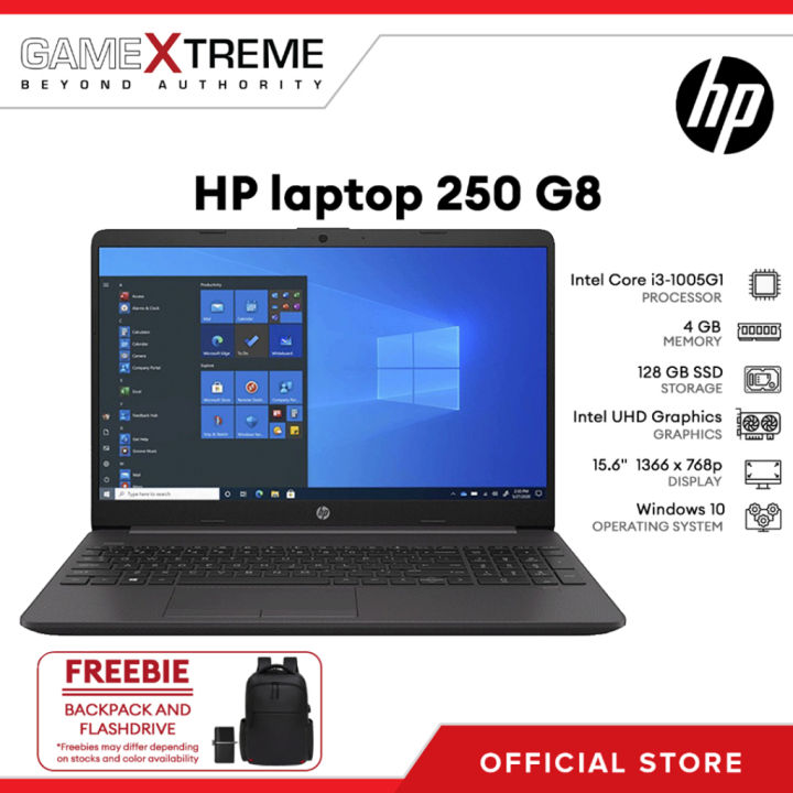 HP laptop i3-1005G1 250 G8 HD Intel Core i3 4GB RAM 128GB