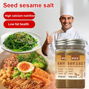 Secret Recipe Seasoning Mix for Meat and Skewers 2 in 1 Sprinkling and Dipping Blend with Nutty Aroma and Toasted Flaxseeds 80g