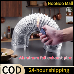 NooBoo 4"/6"/8"/10"/12" Air Ventilation Pipe Hose Flexible Aluminum Exhaust Duct 2m/4m/5m Length
