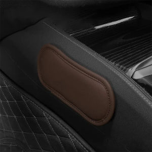 [caichuitan] Leather Car Leg Cushion Elastic Memory Foam Knee Pad Car Pillow Cushion Armrest Pad Universal Thigh Support Accessories