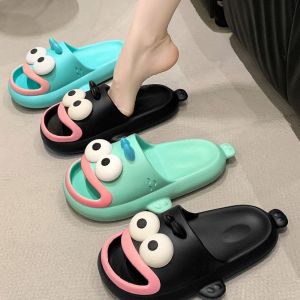 YOCKY Cá xấu xí Giày mặc ngoài Nền Tảng Chống trượt Dép đi trong nhà Đơn giản Thường ngày Hangyodon Dép nữ Mùa hè