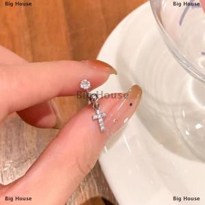 [COD] Big House Fashion Zircon Earrings U-shaped Ear Bone Studs For Women Exquisite Metal Jewelry Accessories