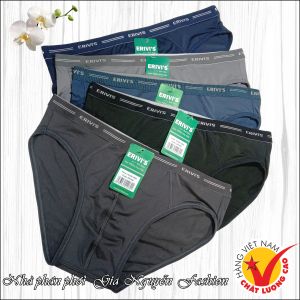 Bộ 5 Quần lót nam ERIVIS lưng nhỏ Vải thun lạnh cao cấp co giãn 4 chiều hàng VN chất lượng cao