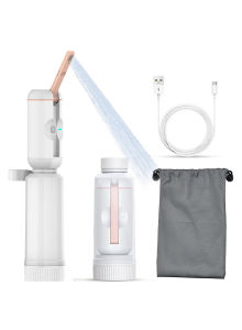 Rechargeable Portable Bidet - Mini Foldable Handheld Electric Toilet Bidet Sprayer with 2 Pressure Options 2200mAh Battery Type-C Charging 350ml Bottle ABS PVC Material for Travel Home Baby Care Women Men