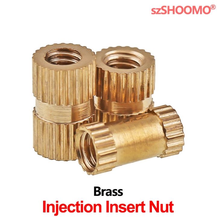 (Integrity) Brass Straight Knurl Threaded Insert Nuts for Plastic