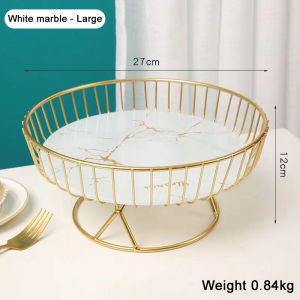 Three-layer fruit plate decoration fruit rack rack Kitchen household storage tray for fruit/vegetable/bread/snack