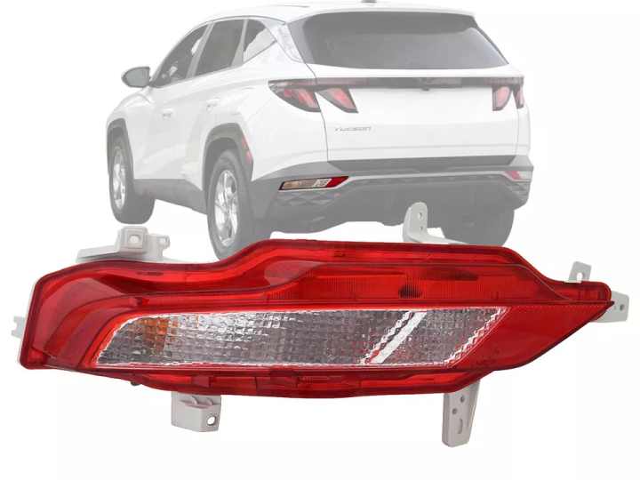 Hyundai Tucson Rear Bumper Reflector - Driver Side Replacement 2010-2015 Models