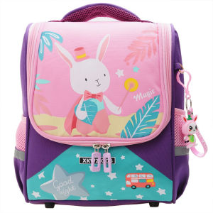 Kids School Bag Girl Boy Backpack for School Backpack Cute Bunny Kindergarten Bag Back Protection and Wear Resistance