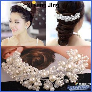 XYJ Flash Sale Home Cô Dâu đám cưới Headband pha lê hoa vương miện Vương Miện Ngọc Trai Rhinestone tóc ban nhạc
