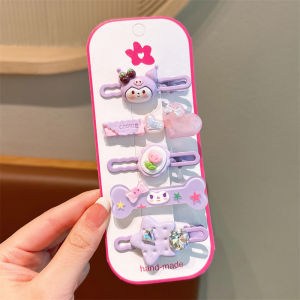 Cartoon Kuromi Hair Accessories Childrens Hairpins New Style Side Forehead Bangs Clips Cute Baby Hairpins For Kids