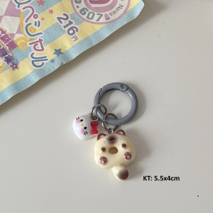 Móc Khóa Mèo Donut Hello Kitty – Phụ Kiện Túi Xách Dễ Thương LILA MKKI08