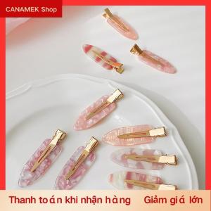 CS 2pcs phong cách Hàn Quốc Công cụ tạo kiểu tóc đơn giản màu hồng liền mạch tóc clip cho phụ nữ ngọt ngào tươi bangs Clip mỏ vịt clip kẹp tóc