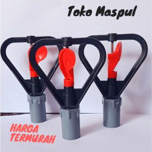 10 PCS Sprinkler Irigasi Air  Taman 360 Derajat Butterfly MERAH + SOCK DRAT