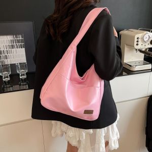 【Ready Stock&COD】BELLETEN Soft PU Leather Womens Tote Bag Large Capacity Y2K Single Shoulder Bag Vintage Style High Quality Fashion Handbag Shopping
