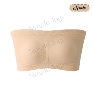 Comfy Padded Tube Top Bandeau Strapless Bra Bralette
