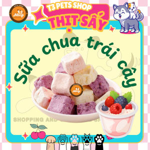 sữa chua trái cây 100gr sấy khô tốt cho tiêu hoá dành cho chó mèo - T3 PETS SHOP