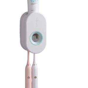 MOUSSE ระบบอัตโนมัติ ที่บีบยาสีฟัน ขาตั้งติดผนัง ไม่ต้องเจาะ ที่จ่ายยาสีฟัน สร้างสรรค์ ติดตั้งง่าย ที่วางแปรงฟันแบบขี้เกียจ สำหรับห้องน้ำ