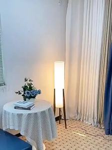 Floor Lamp for Living RoomWalnut Wood Tripod Floor Lamp