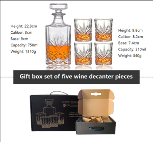 European Luxury Vintage Exquisite High-grade Wine Bottle Whisky Liquor Decanter Brandy Gift Bar Christmas Sets Gifts
