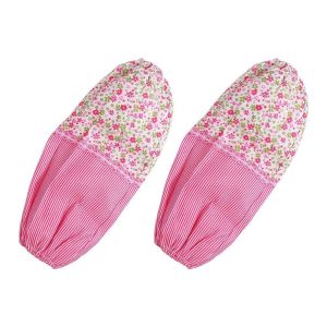 EO4MD 1 Pair Không thấm nước Tay áo hoa sọc Chống bụi bẩn Chống bẩn Tay áo nữ Bảo vệ tay Kem chống nắng Tay áo làm sạch Làm việc nhà