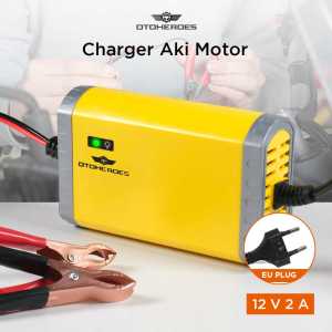 READY OTOHEROES Cas Charger Aki Motor 12 volt Intelligent Battery Charger 2A UD11