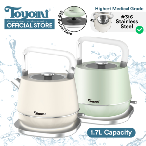 [NEW] TOYOMI Classic Cordless Electric Kettle 316 Stainless Steel  WK 1788