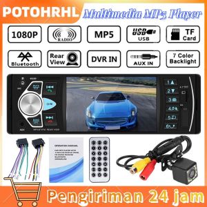 Single Din 4022D LCD 4.1 Inch Monitor Tape Audio Tape Mobil Bluetooth MP5 Parkir Monitor