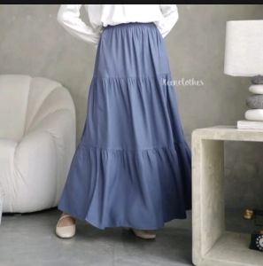 Rok Crincle Wanita Dewasa Dan Remaja anak Serba 35Ribu Terbaru Kekinian Viral 2024 Model susun-Serut Pinggang full Karet Elastis Bahan - Rok Crincle Terbaru 2024