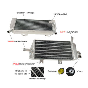 FOR Honda CRF450X CRF 450X 2005 2006 2007 2008 2009 2010 2011 2012 2013 2014 2015 2016 LH&RH Aluminum Radiator