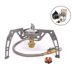 Bếp gas mini dã ngoại caming cắm trại gấp gọn siêu nhỏ tiện dụng 3500W - chất lượng cao thép S2 không gỉ CP004