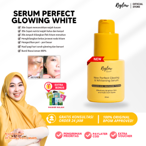 Serum Reglow dr. Shindy Ori Perfect & Whitening Serum Penghilang Flek Hitam dan Bekas Jerawat Wajah Glowing Mengurangi Milia Skincare Anti Aging Serum Glowing Wajah dan Putih Serum untuk Flek Hitam Serum Penghilang Bopeng
