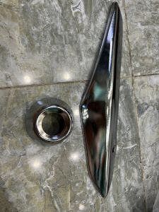 Bộ ốp pô như zin inox sáng bóng xe Satria/ Raider fi loại 1 .(có bán lẻ)