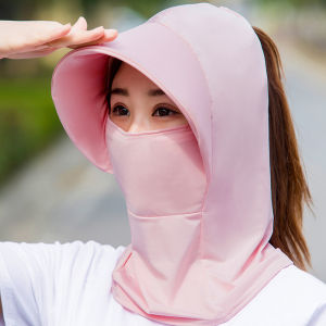 Khẩu Trang Vải - Khẩu Trang Kiêm Khăn Trùm Đầu Chống Nắng Che Kín Đầu BEAT Có Vành Hữu Ích RQN2516 - REQUANE