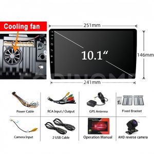 For Toyota lnnova 2015-2020|LALAHOO 10"IPS Touchscreen GPS Navigator 8G+64G Car Multimedia Player with Frame