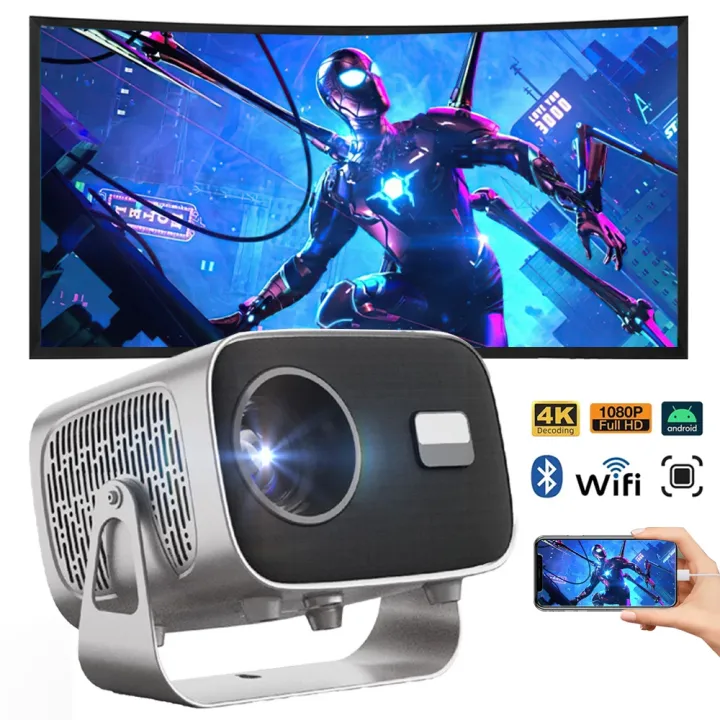 4K Projector 360° Flip Smart Projector Android 11 For Phone&Tablet Laptop Full HD 1080P Home Theater Projektor