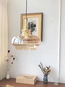 SXH Nordic post-modern glass dining room chandelier simple bar counter pendant light designer living room bedroom bedside lamp
