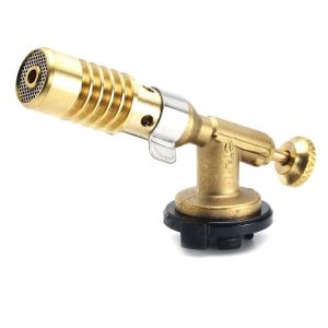 Welding Gas Torch Flame Nozzle High Temperature Butane Burner Outdoor Camping BBQ Flamethrower Lighter Heating Welding Equipment